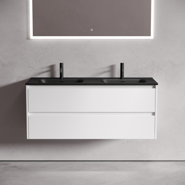 Тумба под раковину Sancos Libra LB120-2W белая фото