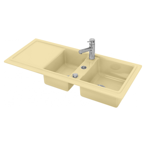 Кухонная мойка Duravit Cassia 7513111900 бежевая фото