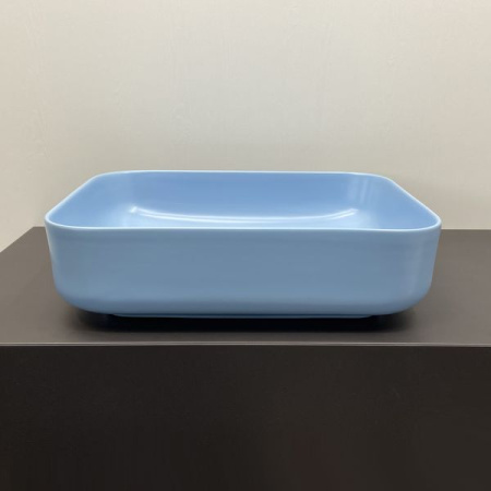 Накладная раковина Comforty T-Y9378ML 00-00007638 50x39 голубая матовая фото