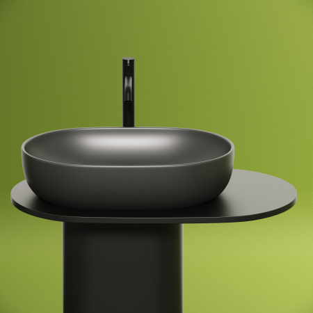 Накладная раковина Ceramica Nova Element CN6047MDH 60x41,5 темный антрацит матовый фото