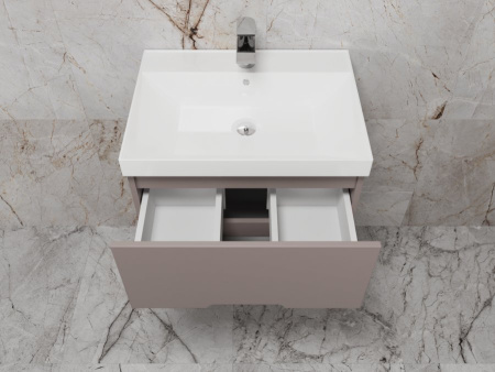 Тумба под раковину Style Line Матис 60 ЛС-00002296 тауп темный фото