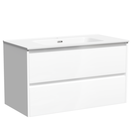 Тумба под раковину Sancos Libra LB90W белая фото