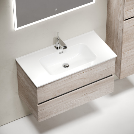 Тумба под раковину Sancos Urban UR90EG дуб галифакс натуральный фото