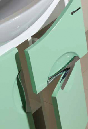 Тумба под раковину Bellezza Лагуна-85 красная фото