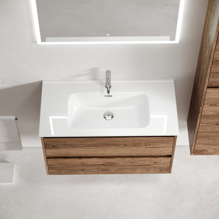 Тумба под раковину Sancos Libra LB80ECH дуб чарльстон фото