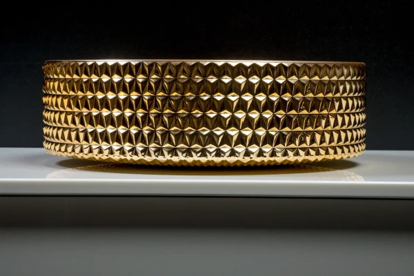 Хрустальная накладная раковина Boheme 817-G 39x39 фото