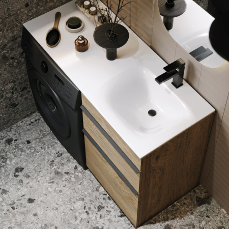 Тумба под стиральную машину Aqwella Terra 115 TER01052NDB дуб балтийский фото