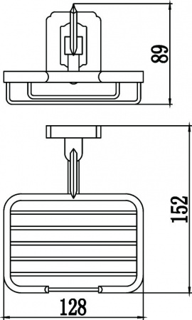 Мыльница настенная Savol 64 S-006432 фото