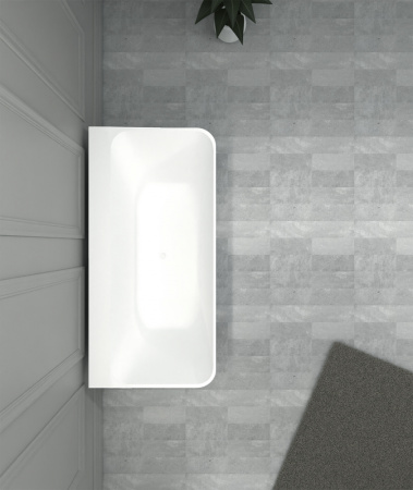 Ванна из искусственого камня Abber Stein AS9619 180x85 белая матовая фото