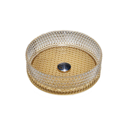 Накладная раковина из стекла Vincea VBS-5GL04 прозрачный/золото фото