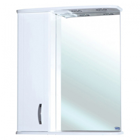 Зеркало-шкаф с подсветкой Bellezza Астра-60 белый L/R фото