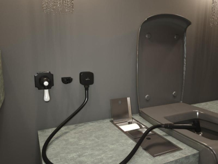 Гигиенический душ со смесителем Elghansa Terrakotta 34C0786-Black (Set-84) фото