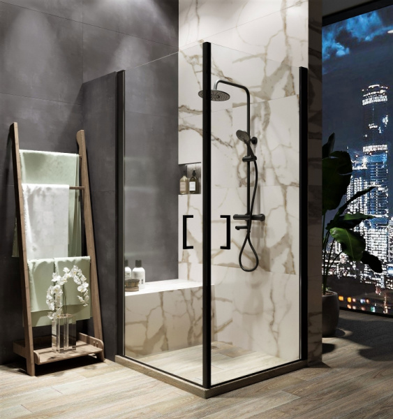 Душевая система Agger Thermo A2461144 Черная фото