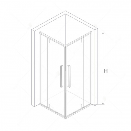Душевой уголок RGW Stilvol SV-33 В 06323399-14 90х90 фото