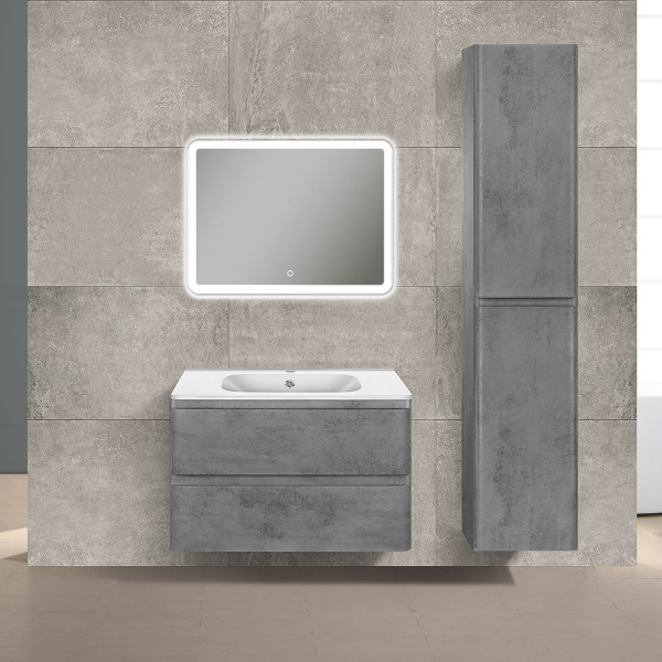 Тумба под раковину Vincea Vico VMC-2V800BT 80 см бетон фото