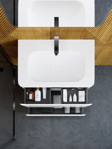 Тумба под раковину Art&Max Sanremo AM-Sanremo-800-2C-SO-BL 80 см фото