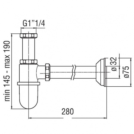 Сифон для раковины Nobili Shower (AV00103/2CR) (хром) фото