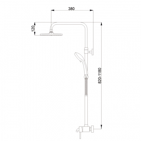 Душевая система (стойка) Raiber R0804 фото
