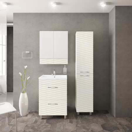 Зеркало-шкаф Style Line Ассоль 60 Люкс техноплатина фото