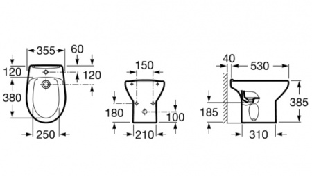 Биде напольное Roca Victoria 357390000 фото