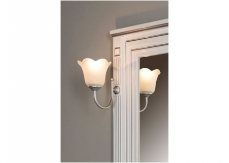 Зеркало Aquanet Паола 90 00181769 белый/серебро фото