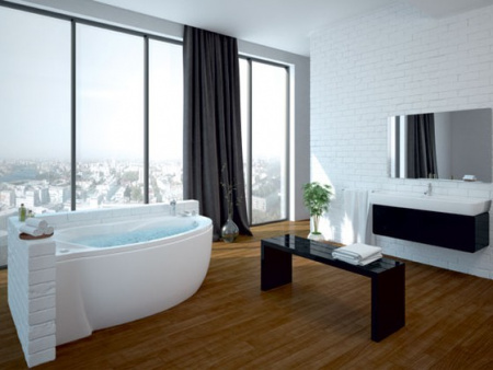 Акриловая ванна Aquatek Бетта с гидромассажем 170x97 R фото