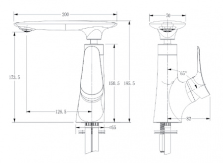 Смеситель для раковины Kaiser Modern 99211 фото