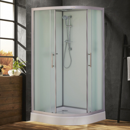 Душевая кабина Esbano ESKB110CR (со стеклянной крышей) 110х110 фото