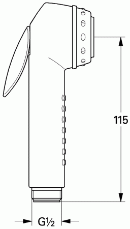 Гигиеническая лейка без смесителя Grohe Tempesta-F 28020L01 фото