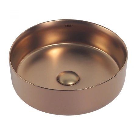 Накладная раковина Abber Bequem AC2108MRG 36x36 розовое золото матовое фото
