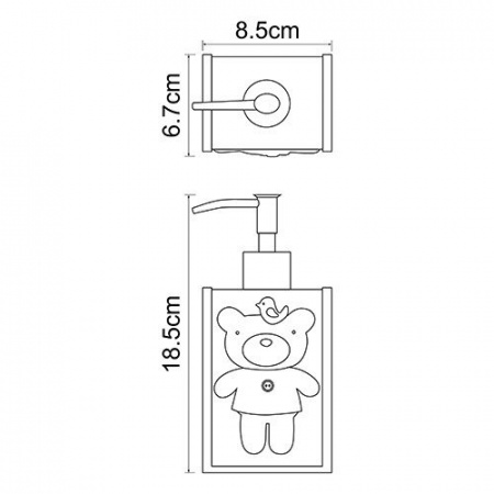 Дозатор для жидкого мыла WasserKRAFT Lossa K-3499 фото
