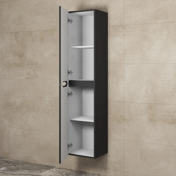 Шкаф-пенал Uperwood Tanos 291022257 черный матовый фото