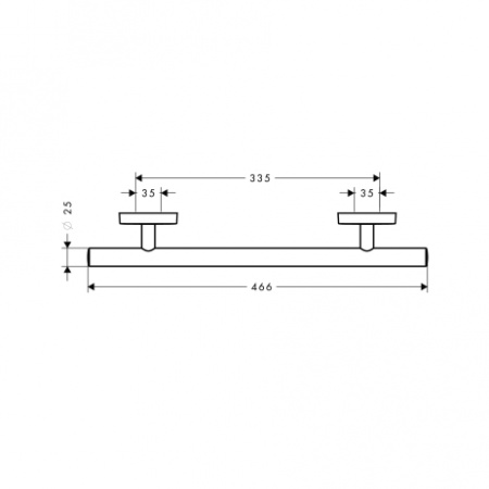Поручень Hansgrohe PuraVida 41513000 фото