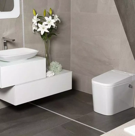 Унитаз напольный с импульсным смывом Lemark OptimFlush с сиденьем фото