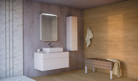 Тумба под раковину Raval Pure 100 Pur.01.100/P/W фото