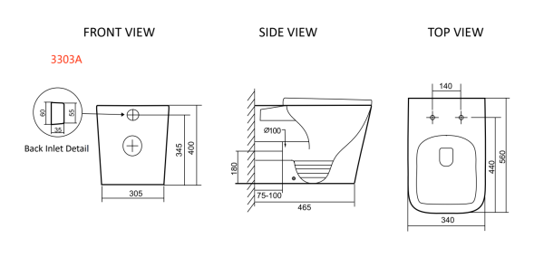 Унитаз приставной со смывом торнадо SantiLine SL-5021T с сиденьем фото