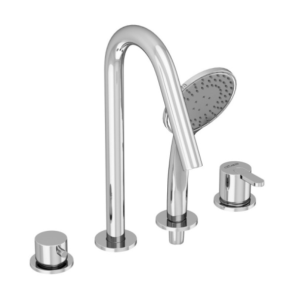 Смеситель на борт ванны Cezares Leaf LEAF-BVDM4-01 хром фото