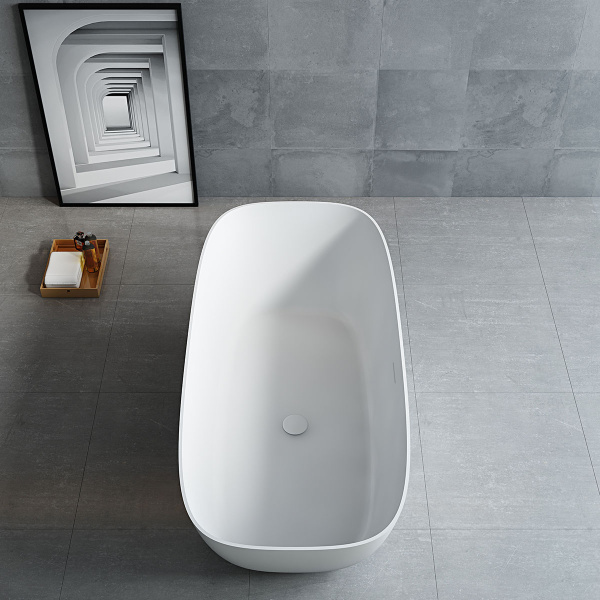 Ванна из искусственного камня Vincea Solid Surface VBT-6S02MW 170x72 белая матовая фото