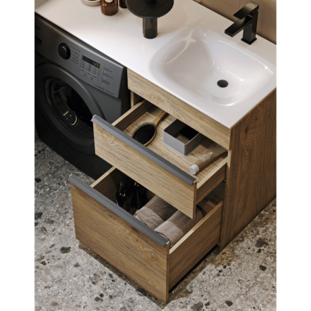 Тумба под стиральную машину Aqwella Terra 115 TER01052NDB дуб балтийский фото