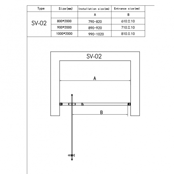 Душевая дверь RGW Stilvol SV-02 06320210-11 100 см фото