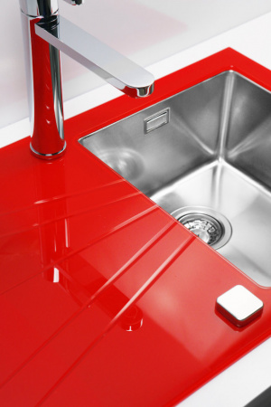Мойка для кухни Alveus Karat 10 Красный чаша слева фото