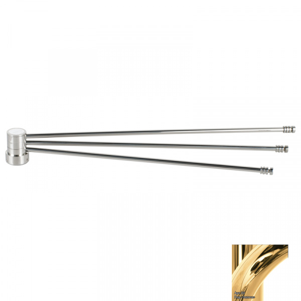 Вешалка для водяных полотенцесушителей Сунержа Веер 03-2001-0460 золото фото