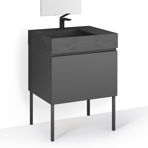 Комплект опор для тумбы Raval Leg.05.H300/RAL7012M 2 шт. фото