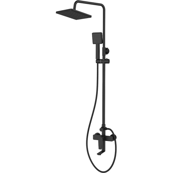 Душевая система Agger Brilliant A0394444 Черная матовая фото