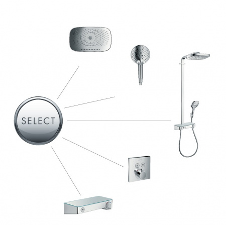 Термостат Hansgrohe Ecostat Select 13171400 белый/хром фото