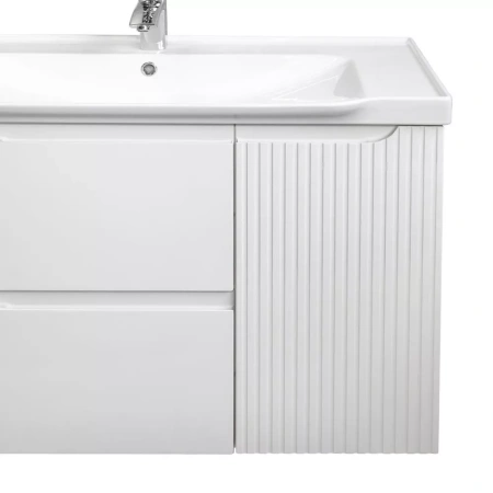 Тумба с раковиной Comforty Сидней-100 00-00022910CF белая матовая фото