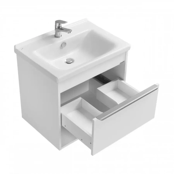 Тумба под раковину Акватон Хоуп 60 1A287201HP2B0 белая матовая фото