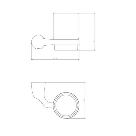 Стакан для зубных щеток Rush Devon DE75310 фото