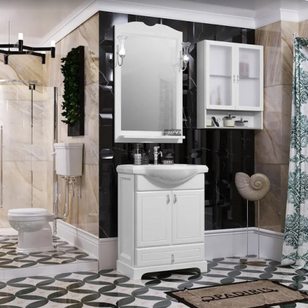 Мебель для ванной Opadiris Клио 65 белая матовая фото