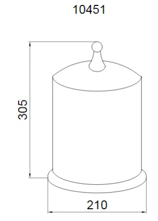 Мусорное ведро для ванной Boheme Brillante 10451 фото